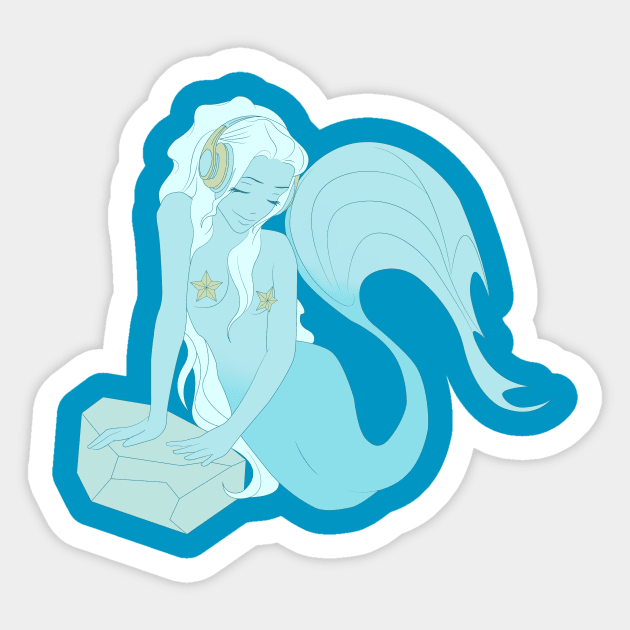 Little Mermaid Sticker by VermilionBlond